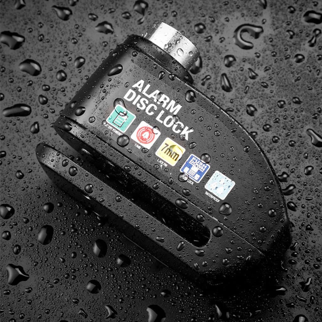 Cross-border popular bicycle disc brake lock alarm electric car lock motorcycle brake disc anti-theft lock riding equipment