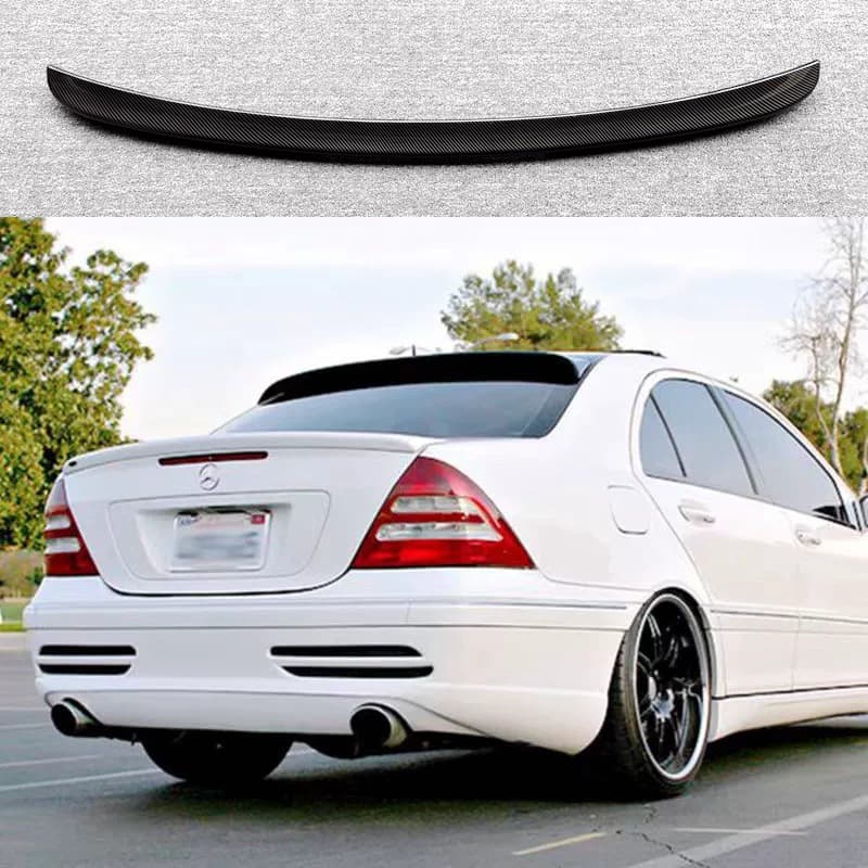 Suitable for 2001-2006 Mercedes-Benz C-Class W203 Modified C180 200 260 320 C55 Top Wing and Rear Wing