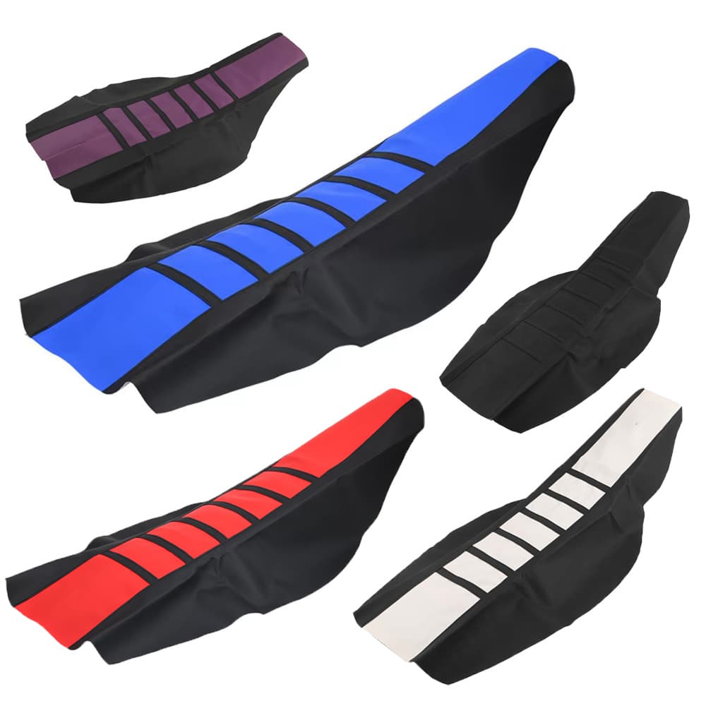 Dirt Bike Seat Cover Cushion for Honda Yamaha Suzuki Two-Up Seat PVC Waterproof Motorcycle Seat