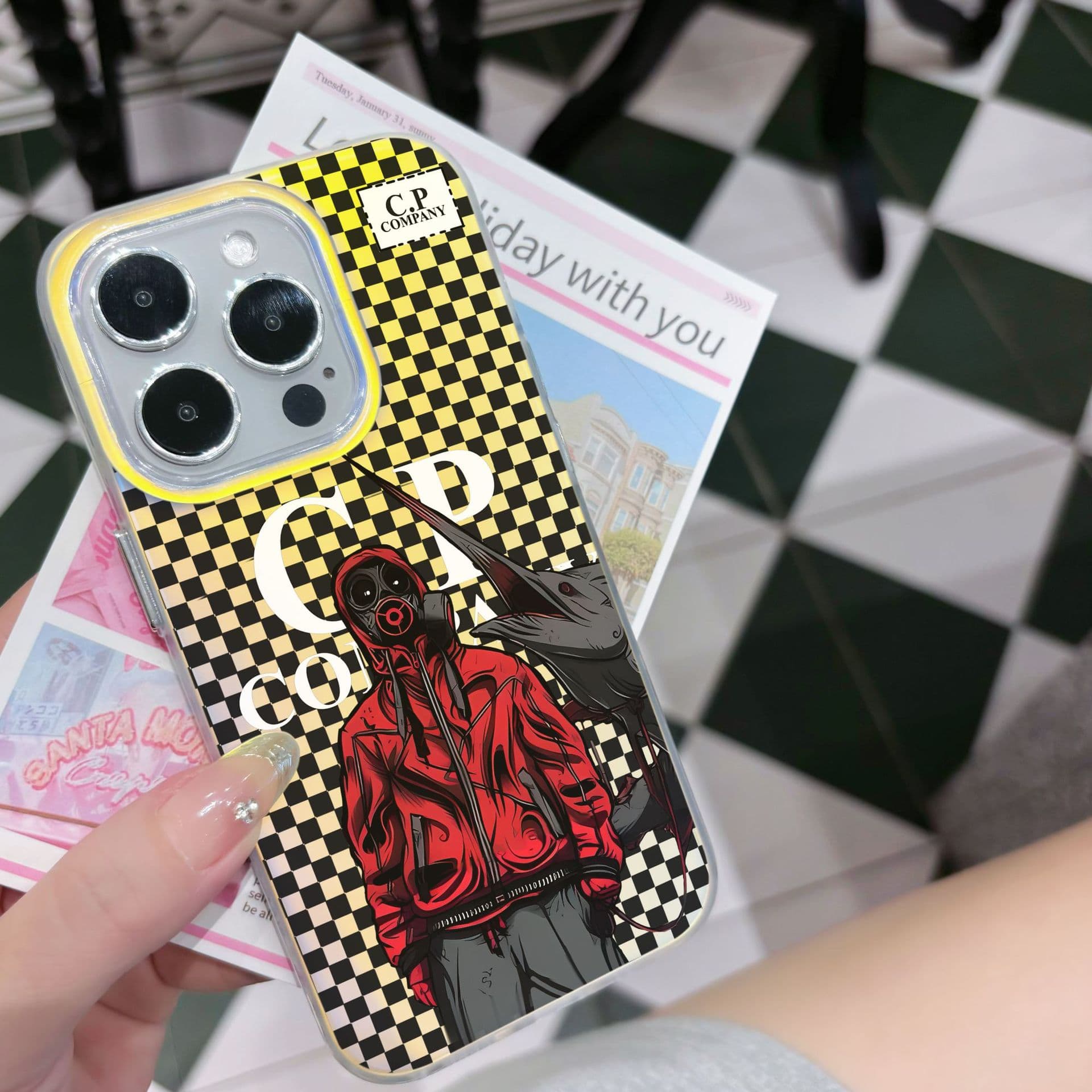 Suitable for iPhone16 mobile phone case iphone15promax13111214company chameleon IMD trendy male