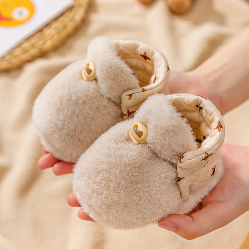 Autumn Winter Baby Shoes Soft Sole Cotton Shoes Warm 0-3-6-12 Months Newborn Baby Boy Girl Walking Shoes Cute Socks