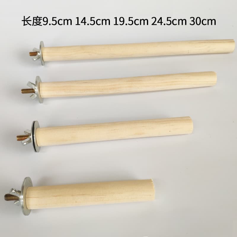 Wooden Bird Perch for Budgie Parakeet Myna Hwamei Bird Stand Bar Wooden Perch Stick Grinding Claw Stick