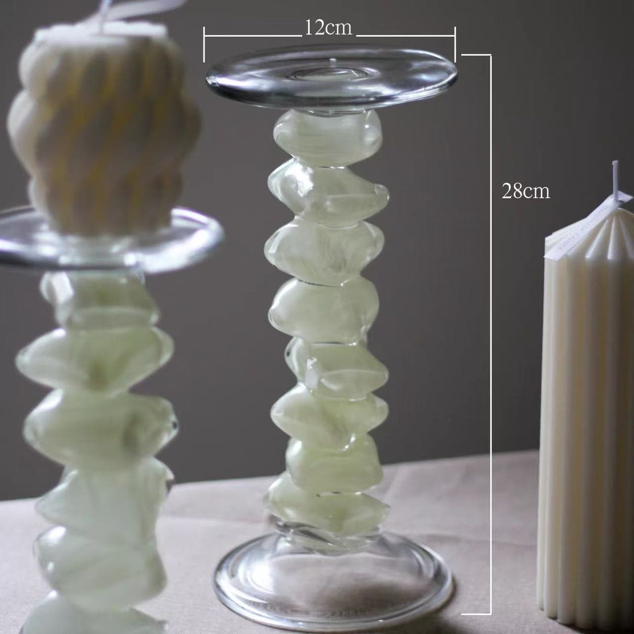 Nordic Modern Creative Mixed Color Candle Holder Desktop Decoration Home Showroom Restaurant Tabletop Candle Holder Ornament