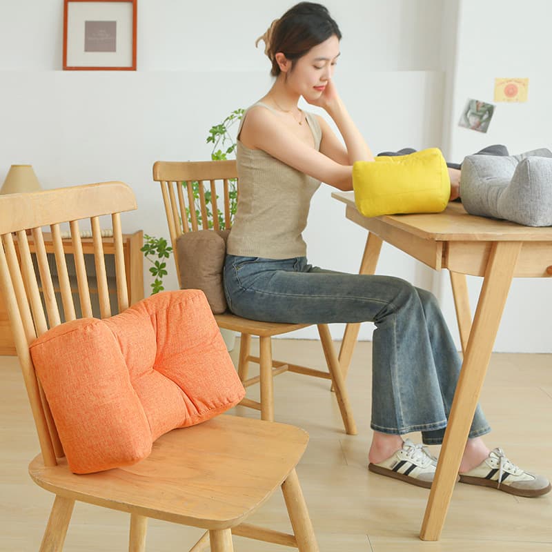 Office Nap Pillow Lumbar Support Cushion Student Back Cushion Chair Back Pad Waist Pillow Cooling Hug Pillow
