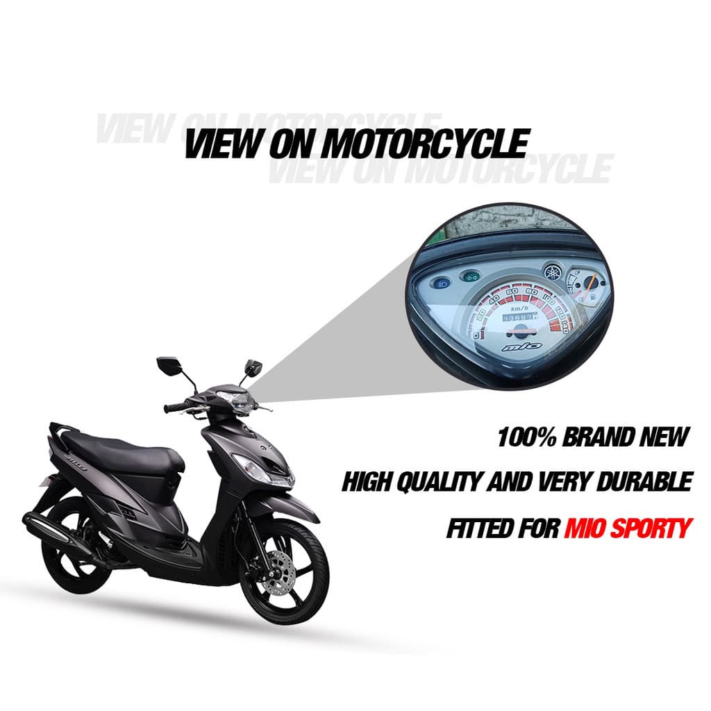 Factory Wholesale Motorcycle Mio100 SPORTY Dashboard Glass Cover High-Definition Protective Shield Hard and Scratch-Resistant