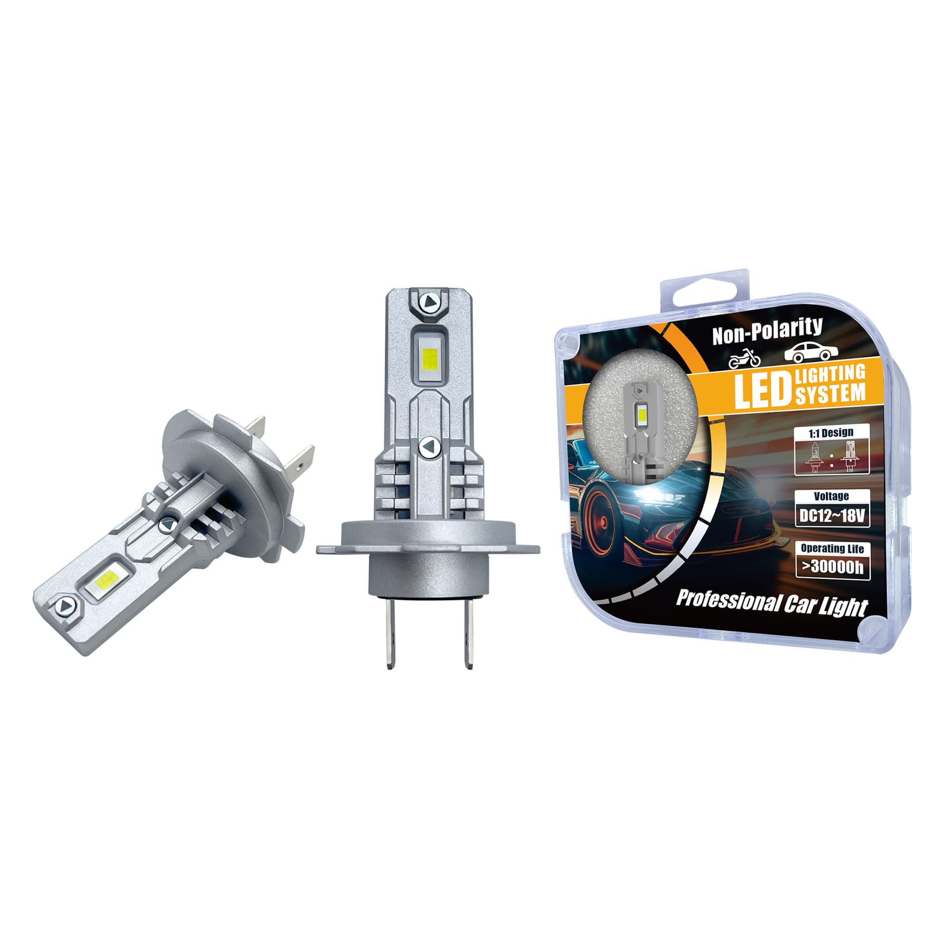 New Integrated Direct Plug-in LED Car Light V26 Series H7 H4 H11 Simple Installation Car Light Bulb 12-18V