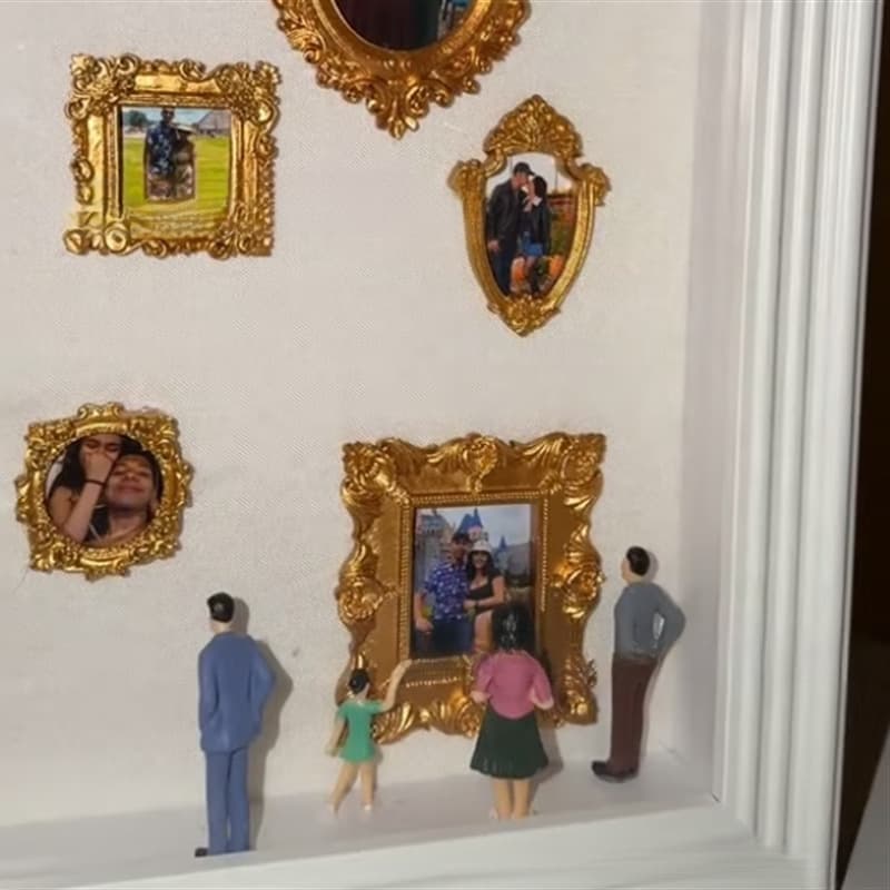 Cross-Border DIY Mini Museum Silhouette Boxdiy Mini Fun Museum Silhouette Box
