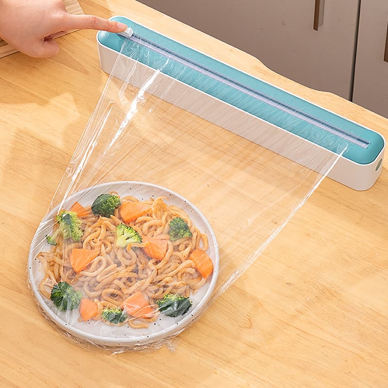 No-Drill Plastic Wrap Cutter Box Household Dispenser Storage Cutter Box Magnetic Baking Paper Foil Cutter