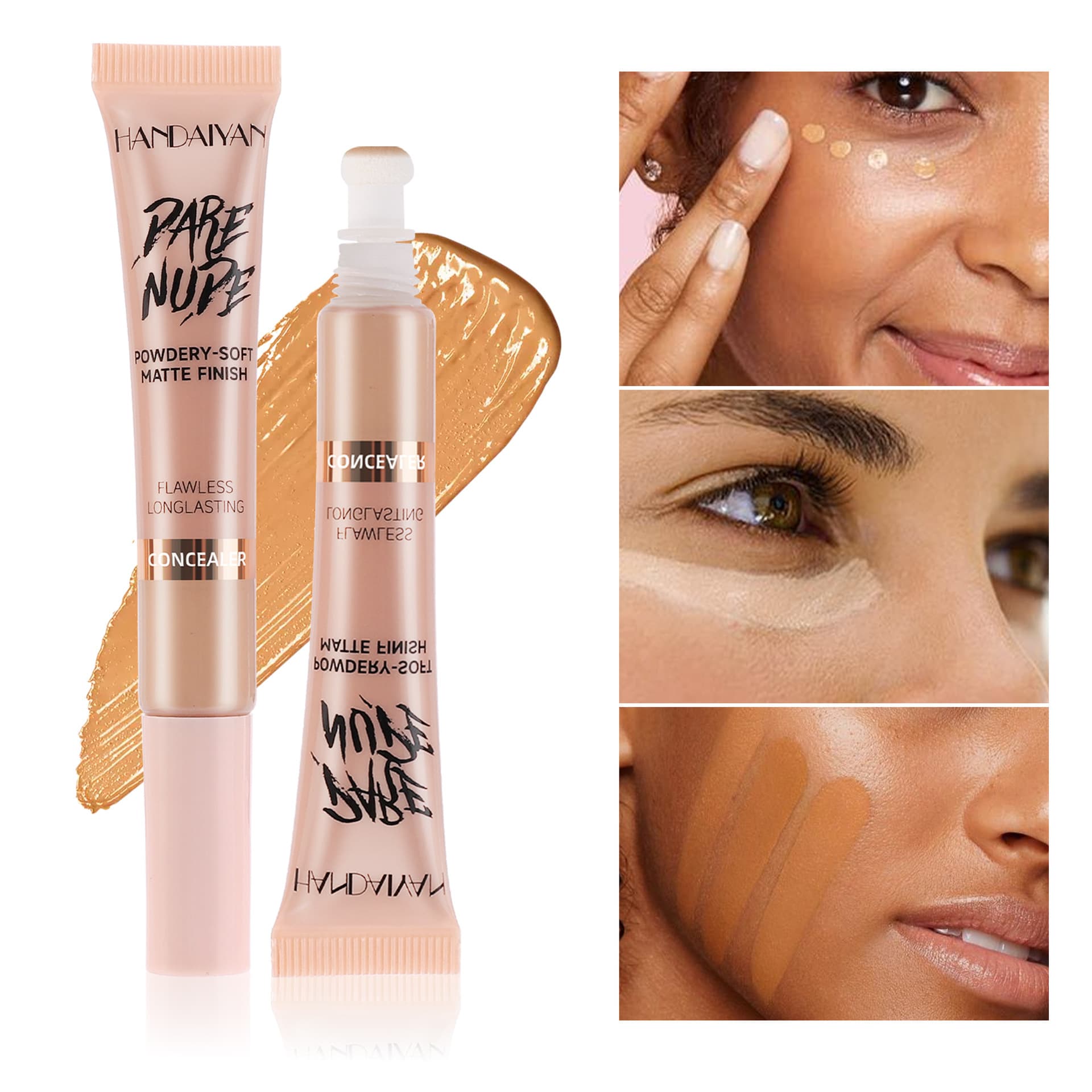 Cross-border Concealer Handaiyan Concealer European and American Makeup Concealer Liquid Covering Face Spots Tube Concealer