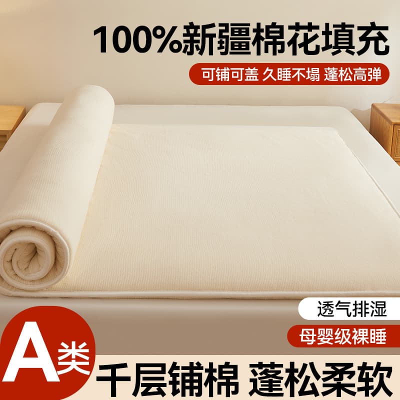 New Complete Range Xinjiang Cotton Quilt Fishnet Gauze Quilt Cotton Batting Core Thickened Winter Quilt Spring/Autumn Quilt Core Mattress Quilt