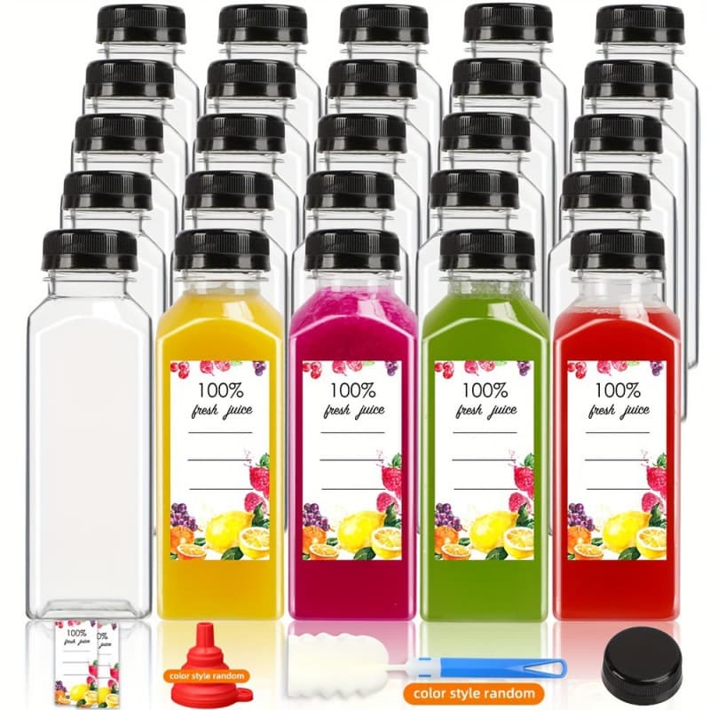 2026 New Cross-Border Drop Shipping 40 Empty Plastic Bottles 40 Anti-Counterfeit Black Caps 1 Cross-Border