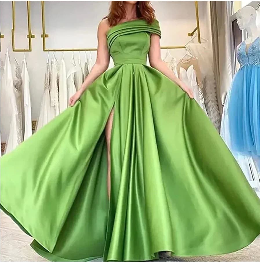 Off-Shoulder Evening Gown 2026 New High-End Annual Party Dress Cross-Border Party Mini Dress Summer