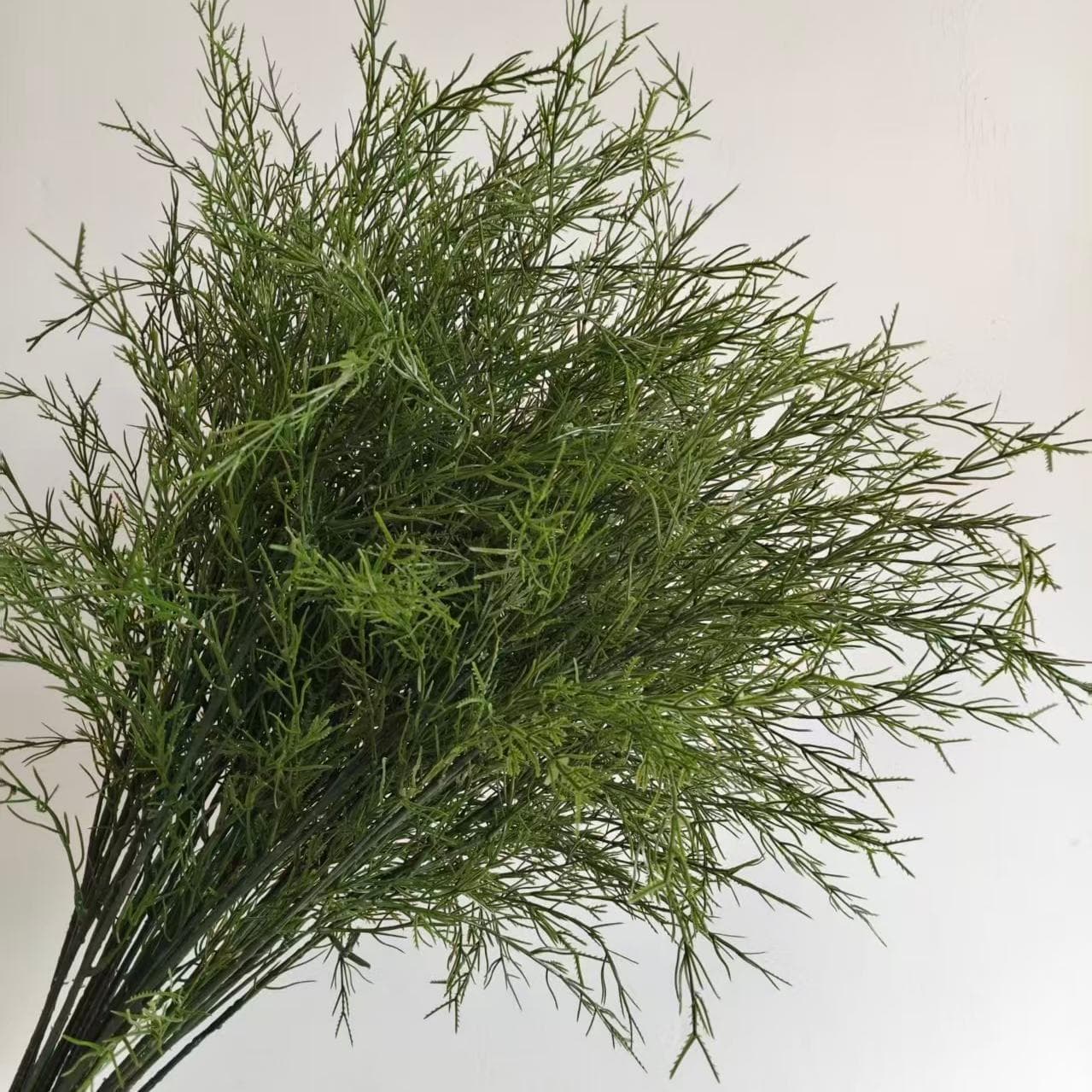 Green Wedding Artificial Flowers Scene Decoration Artificial Green Plant Leaves Asparagus Grass Wedding Flower Materials Wholesale