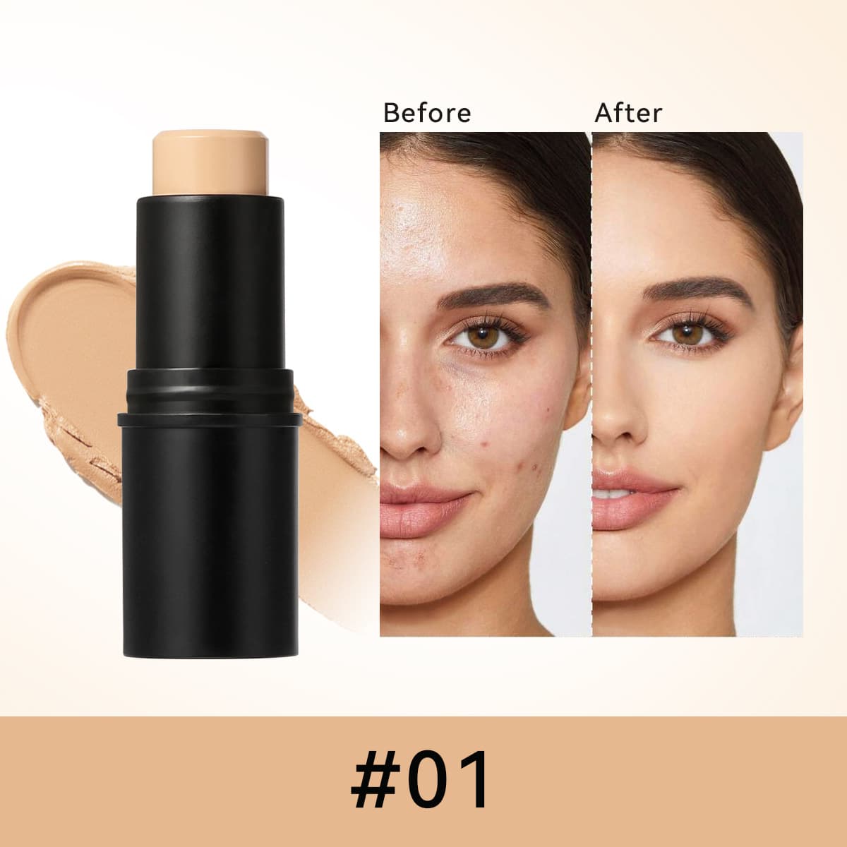Cross-border Exclusive 6-Color Liquid Foundation Concealer for Acne Scars and Dark Circles, Long-lasting Waterproof Foundation Makeup