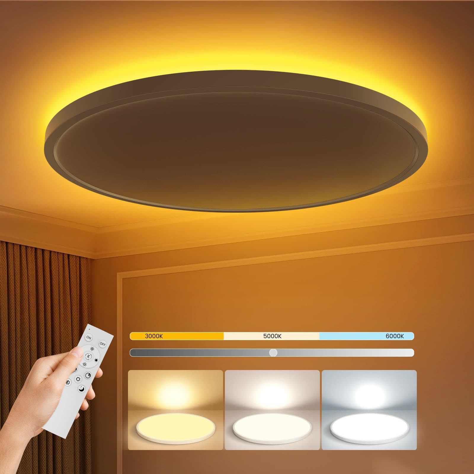 Golden Light Ceiling Light Backlit Ultra-Thin Private Mold Amazon Hot Seller Available in Golden Light Japanese Standard Ceiling Light