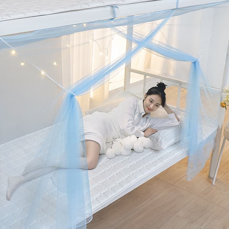 One Piece Free Shipping Mosquito Net, Traditional Style for Home Use, Student Mosquito Net, Bed Curtain, Dormitory-Specific, 90X190 Single Bed, in Stock