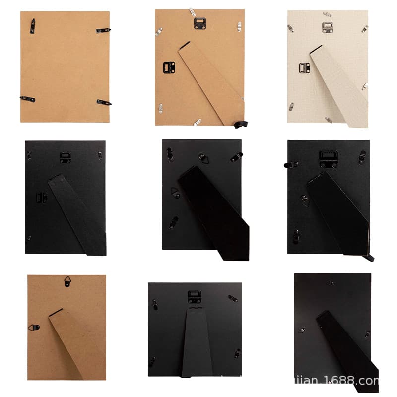Picture frame back panel, MDF, photo frame back panel processing, hook cutting, brackets, spring clips, any style of photo frame back panel.