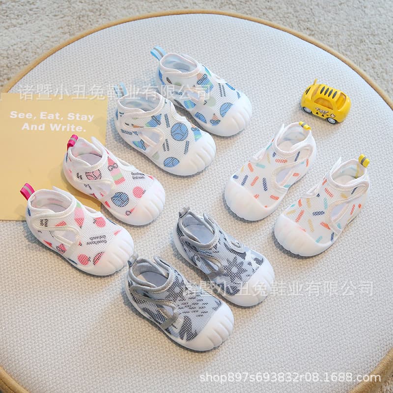 Walking shoes summer breathable unisex soft-soled anti-slip infant sandals baby shoes functional shoes toddler
