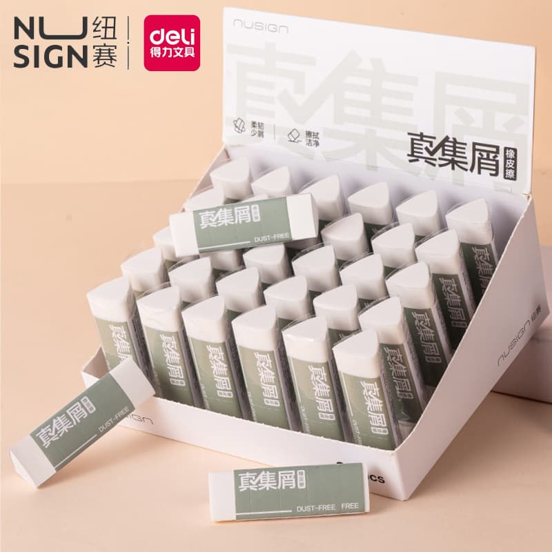 Deli Nusign NS037 Eraser Nusign Genuine Crumbs Color Box Eraser Exam Sketch Eraser