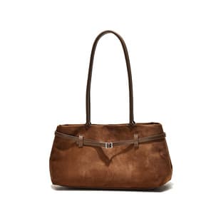 2025 New Tote Bag Women's Bag Large Capacity Matte Cowhide Shoulder Underarm Bag Vintage Commuter Women's Baguette Bag