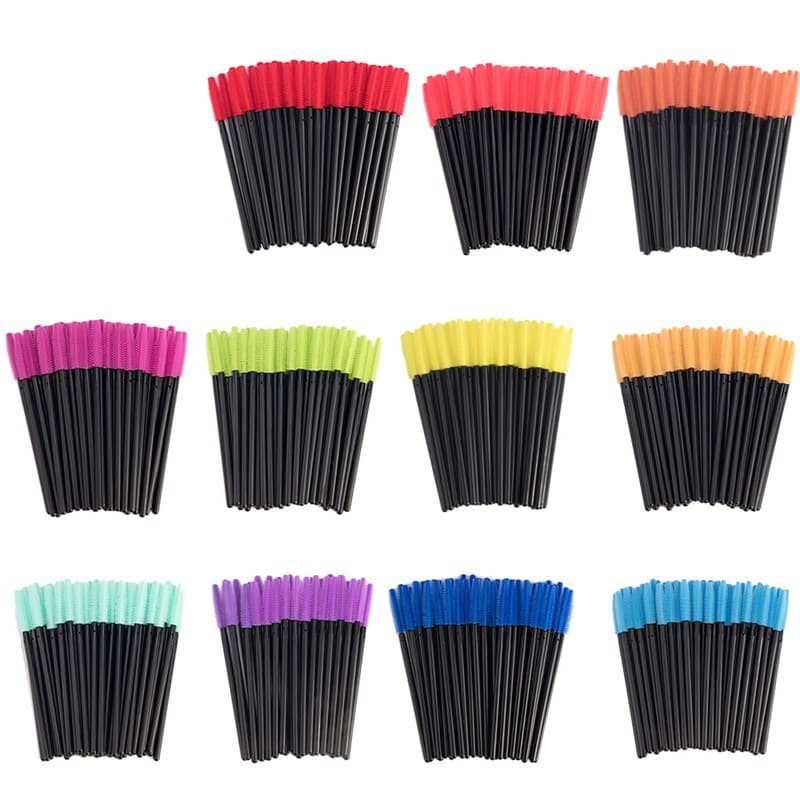 Disposable Silicone Gel Mascara Brush Comb Eye Mascara Applicator Stick Makeup Beauty Tool