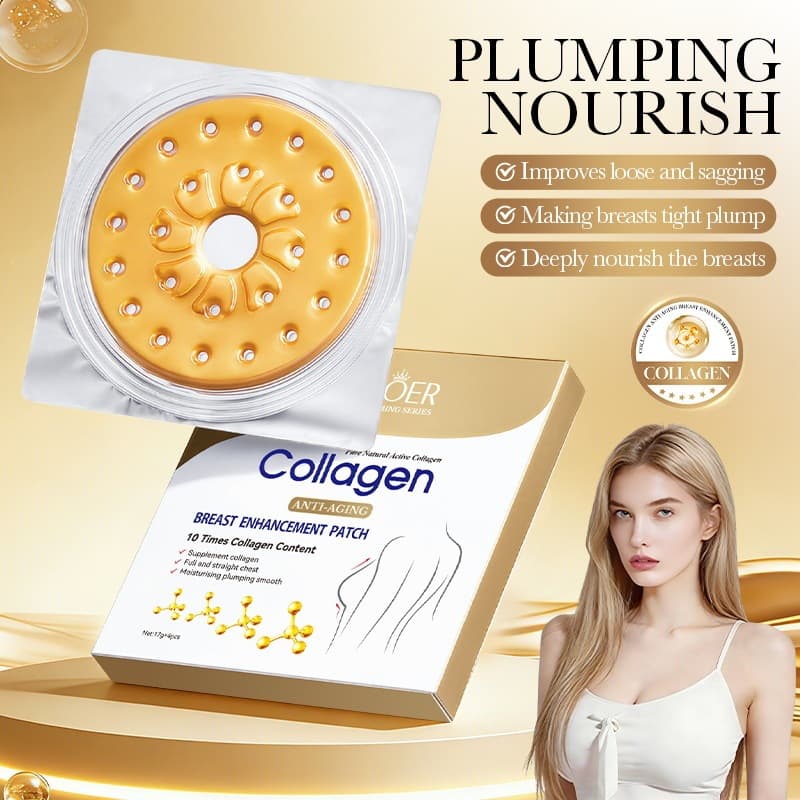 Cross-border Collagen Breast Enhancement Patch 17g x 4pcs SADOER Skin Rejuvenating Breast Patch Foreign Trade Skincare Wholesale
