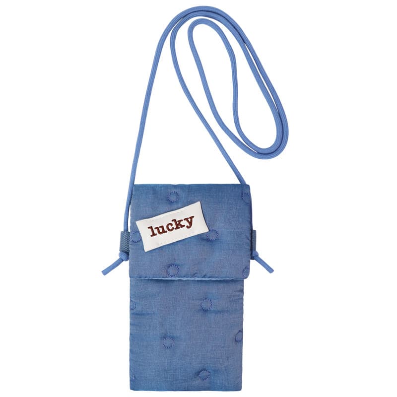 Mini Women's Phone Bag Custom Cute Puffer Water Bottle Pouch Small Crossbody Cloth Bag Niche Design Denim Earphone Bag