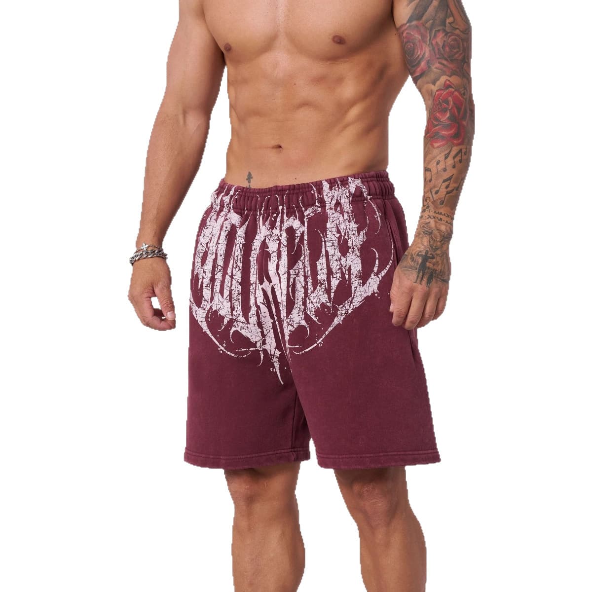 YOUNGLA men's shorts summer sports fitness five-point pants jogger muscle bodybuilding casual cotton shorts