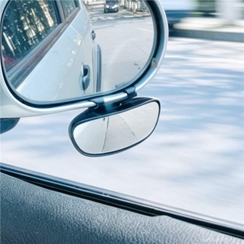 New car reversing rearview mirror clip-type car small round mirror adjustable large field of view blind spot mirror novice car