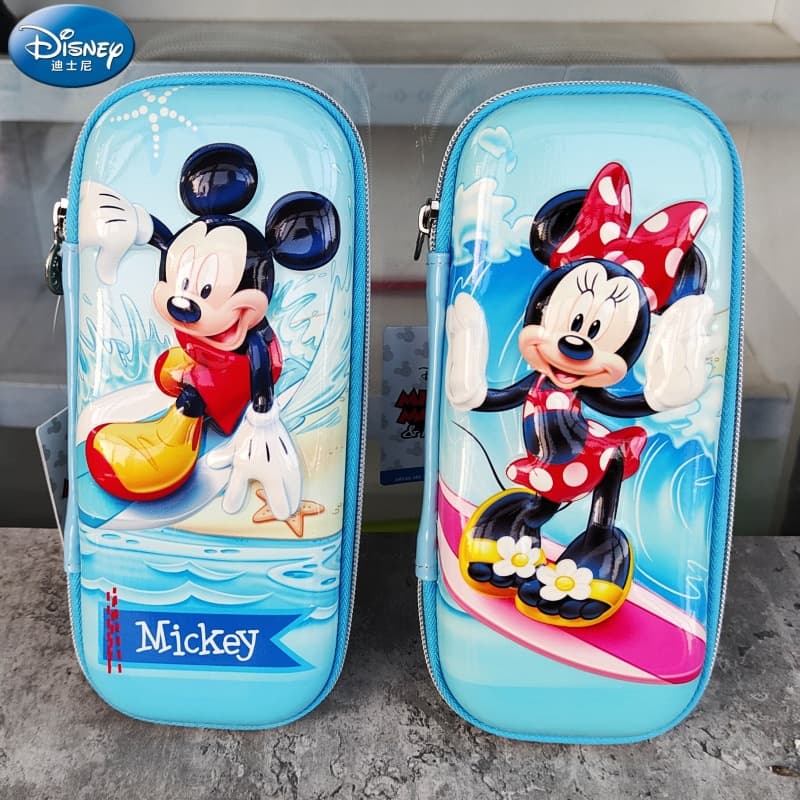 Disney 3D Pencil Case Student Children Stationery Box Multi-Layer Pencil Case Large Capacity Drop-Resistant Waterproof Pencil Pouch