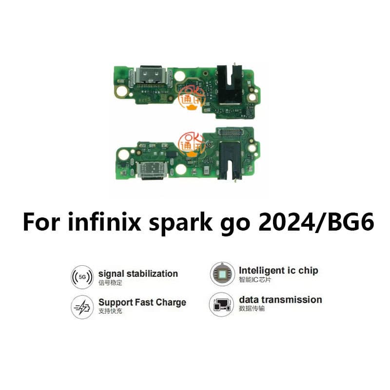 Compatible with Tecno Infinix Spark Go 1, Spark 7, Spark 8 Plus Charging Port Flex Cable
