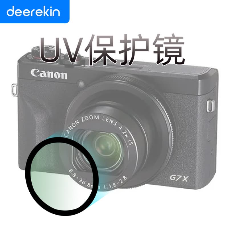 High-definition UV filter for Canon G7X3, G7X2, G7X, SX740, G5X2, G9X2, and SX720 cameras.