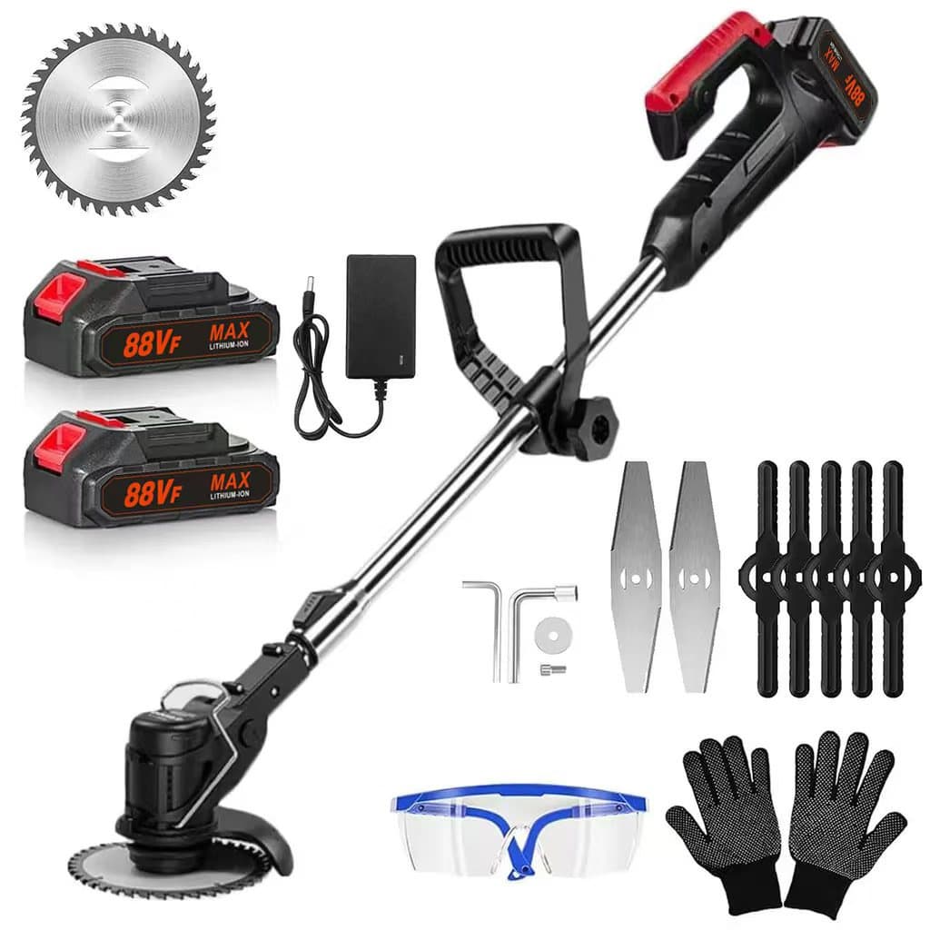 Lithium Battery Lawn Mower, Small Household Grass Trimmer, Cordless Electric Weed Wacker, Garden Pruning Machine