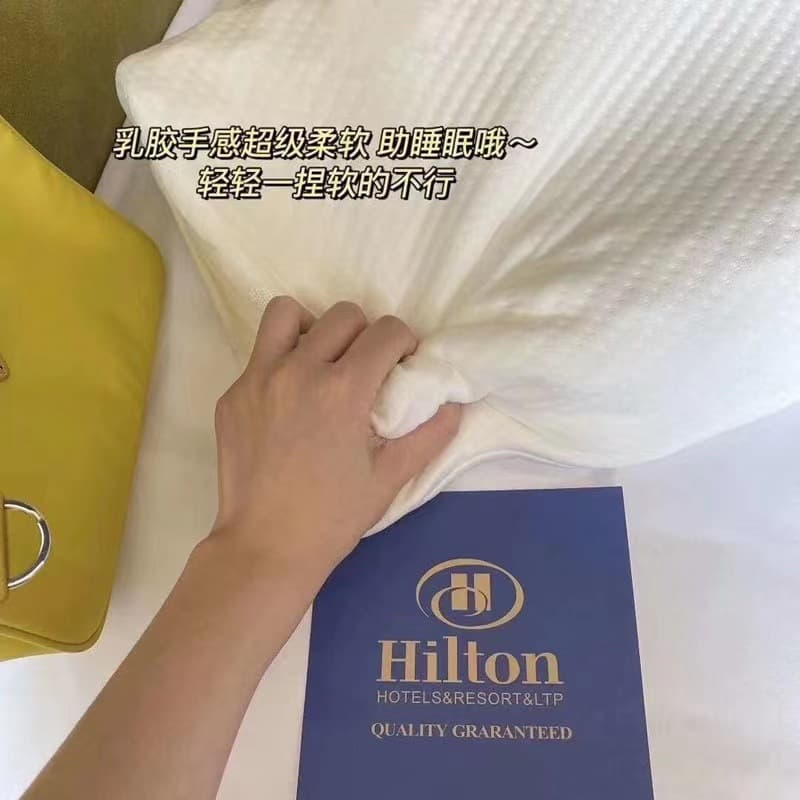 Hilton Pillow for Cervical Support, Pillow Core, Gift Latex Pillow, Micro-business Bulk Purchase Drop Shipping Wholesale