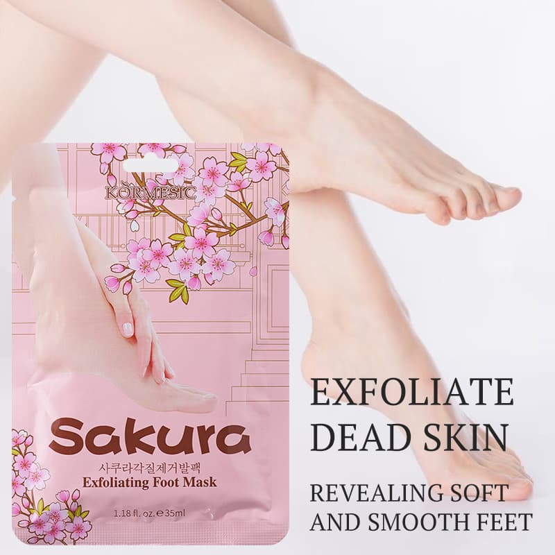 KORMESIC Bao Fei Quan Camel Milk Small Molecule Refining Foot Mask with Cherry Blossom Foot Mask - Popular Foot Care Product