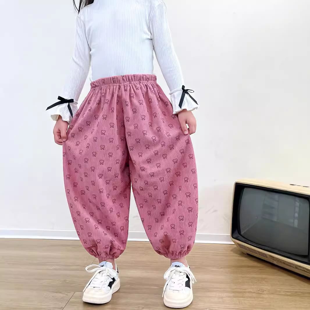 Autumn Children's New Sports Pants, Corduroy Casual Pants, Kids Pants Sweatpants, Boys Girls Loose Korean Harem Pants Trendy