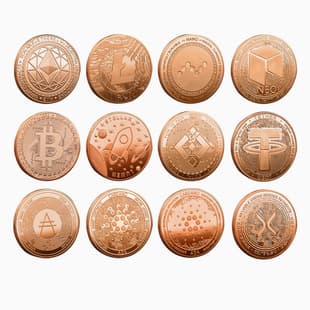 Cross-border Hot Selling 1oz 999 Pure Copper Purple Copper Virtual Coin Commemorative Badge Foreign Trade Gift Collectible Coin Customizable