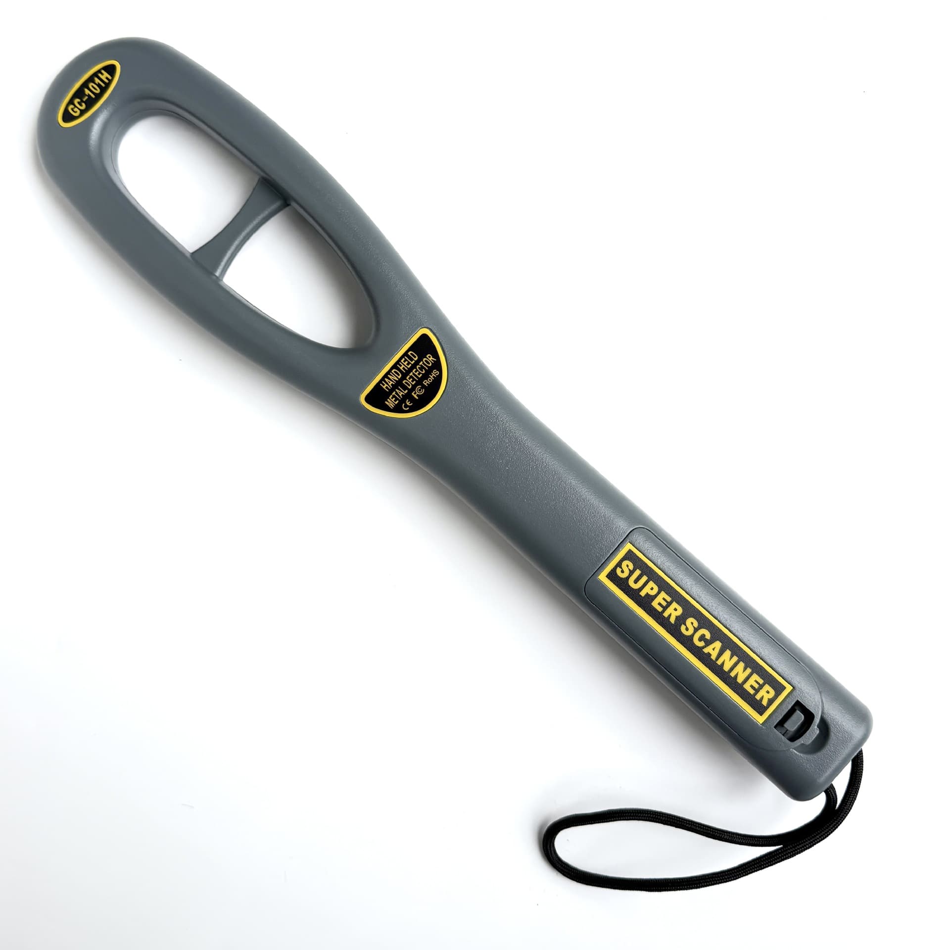 GC101H Handheld Metal Detector, Oval Wand Metal Detector, Exam Security Scanner for Body Search