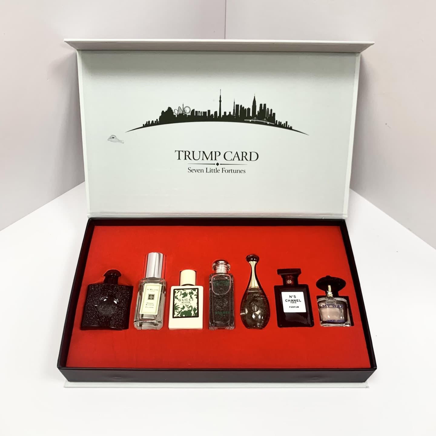 Perfume Sample Gift Set White Box Red Box Yellow 3 4 5 Piece Set Sample Encounter Gift Box Fluttering Heart Q Version Perfume