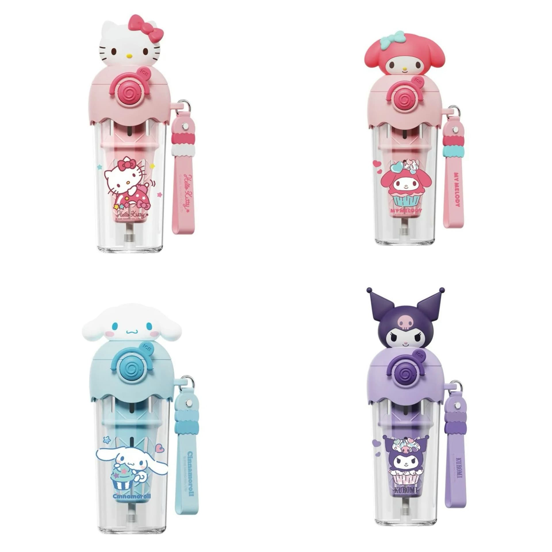 Food grade tritan material water cup cute cartoon cartoon portable sippy cup for children and students going to school
