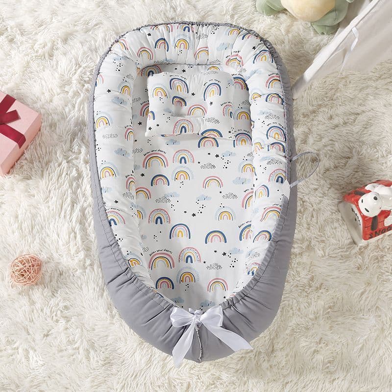 Detachable and washable crib for newborns, an essential item for babies to lie down and sleep, sourced directly from the factory for wholesale.