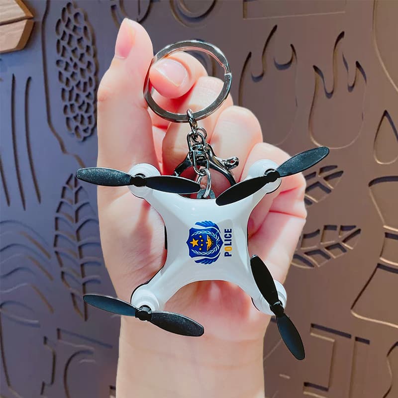Creative Cartoon Mini Drone Series Keychain Small Gift Pendant for Kids Backpack Car Key Chain
