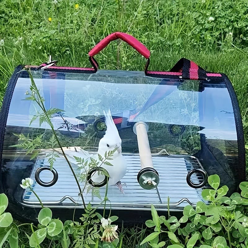 2026 New Cross-border Drop Shipping Lightweight Bird Carrier Bag One Piece (Transparent Strap)