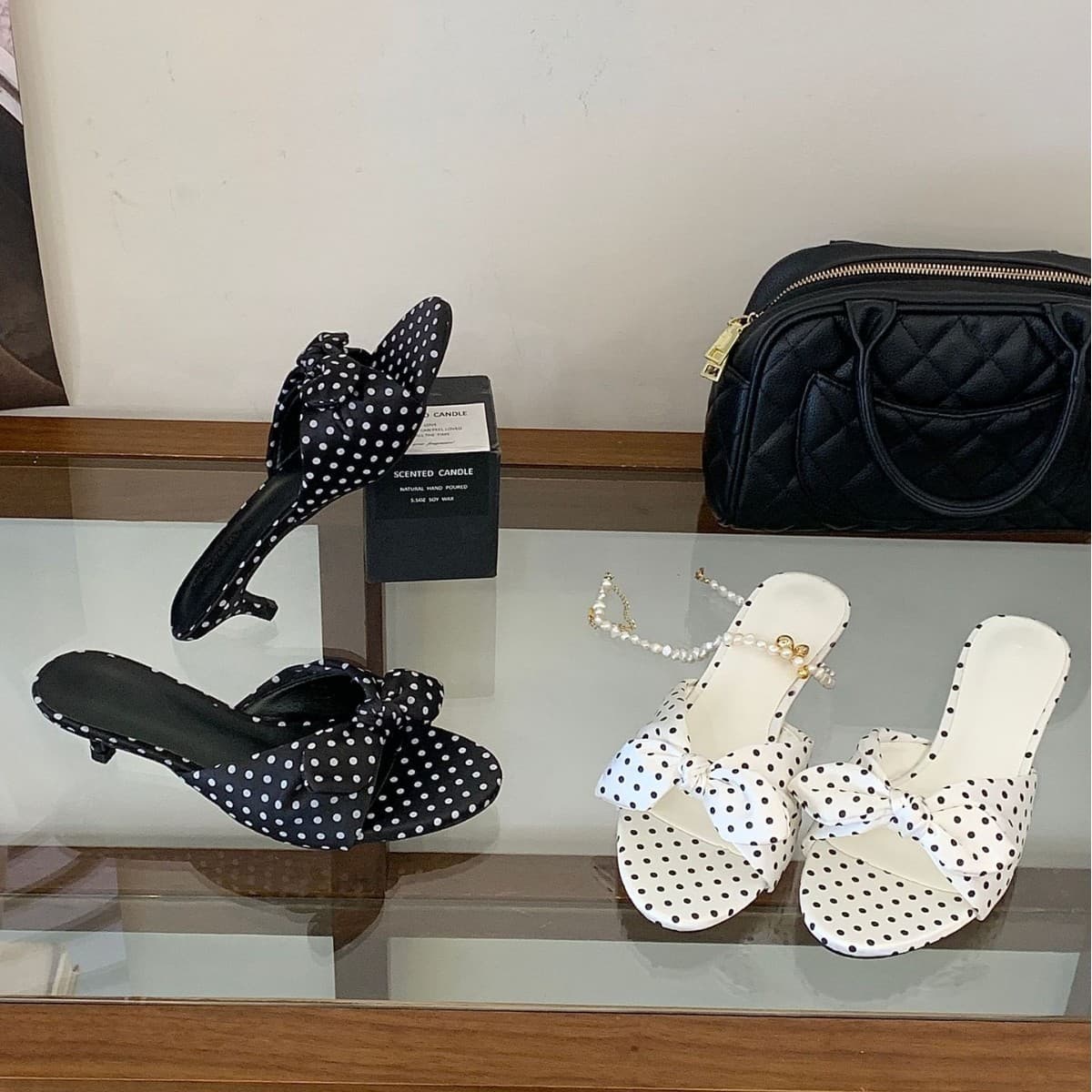 G-11 Low-Heeled French-Style Bow-Knot Open-Toe Sandals for Women, Suitable for Outdoor Wear, New Summer 2026 Model