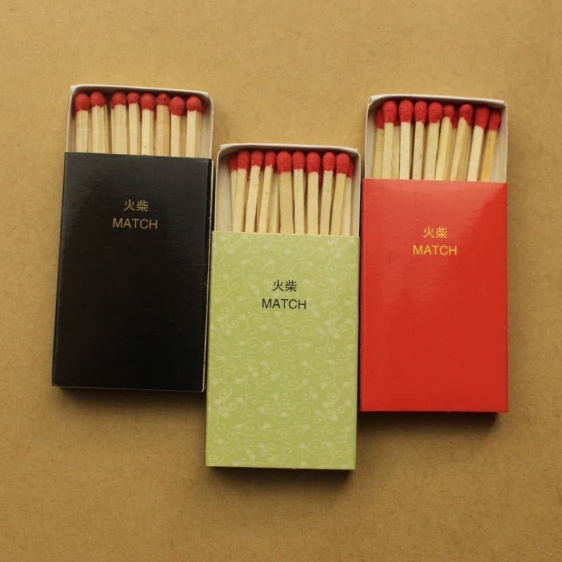 Wholesale Matches in Stock for Hotels, Restaurants, Bakeries, Hot Pot Takeout, 100 Boxes with Free Shipping, Multi-Color