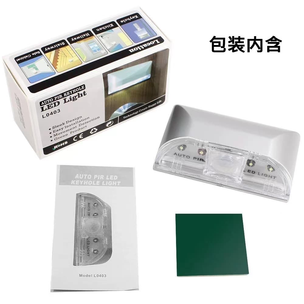 Jinyufeng LED Infrared Door Lock Sensor Kitchen Cabinet Light, Amazon Hot Selling 0403 LED Human Body Sensor Door Lock Light