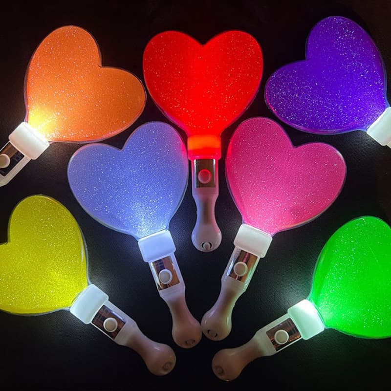 LED Glow Sticks, Short Flash Hand Sticks for Concert Cheering with Logo Customization