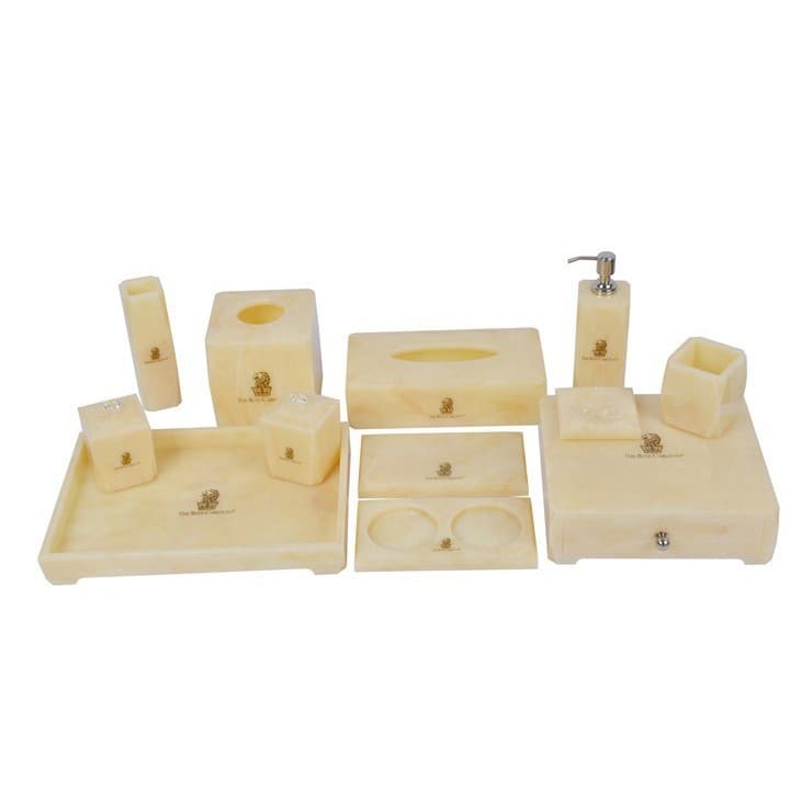 Acrylic Hotel Supplies Set Storage Box Display Cup Holder Toothbrush Toiletries Disposable Lotion Bottle Tissue