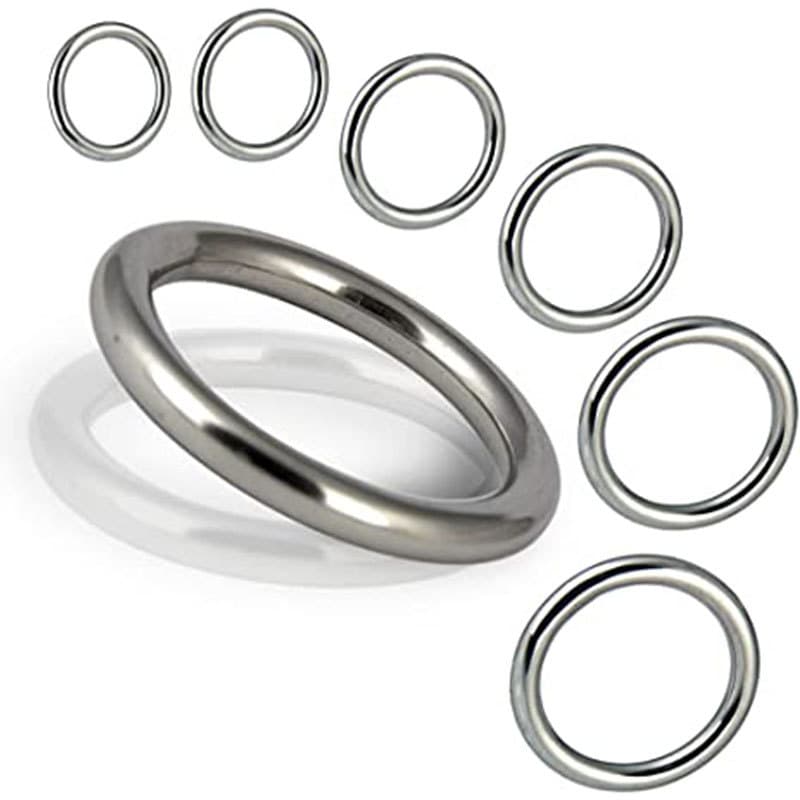 Wholesale Stainless Steel 316 O-Shaped Round Ring Seamless Solid Circle 304 Steel Ring Pull Ring Handheld Rotating Ring