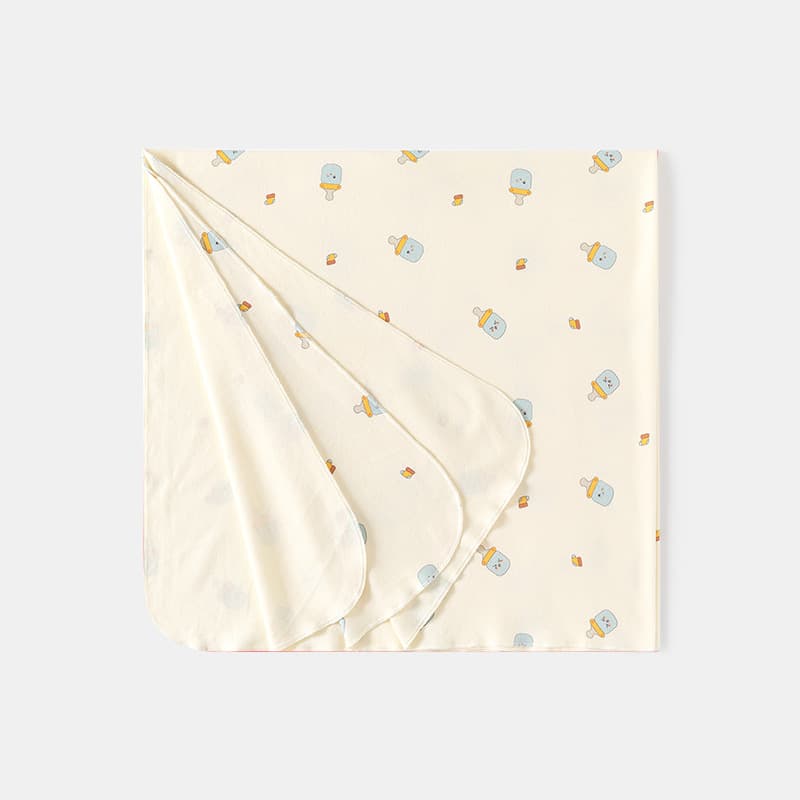 Pure Cotton Thin Baby Wrap Blanket Spring Summer Newborn Baby Wrap Swaddle Baby Supplies Soft Fabric Animal Cartoon Patterns